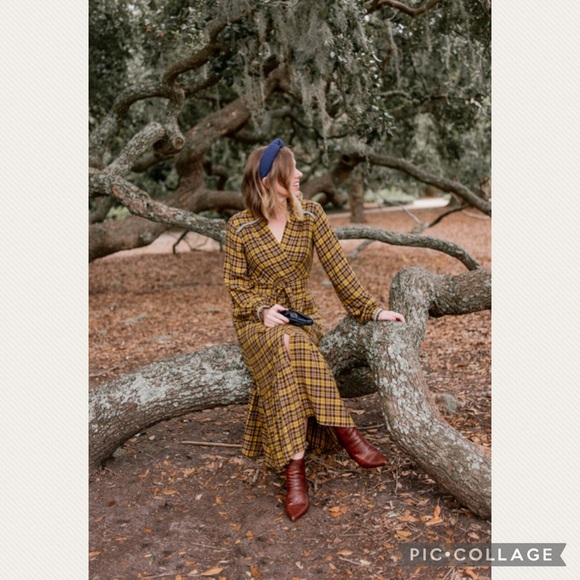 :Price Firm: Anthropologie Dalton Wrap Maxi Dress - Picture 3 of 15